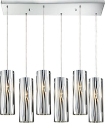 Chromia 6 Light Pendant In Polished Chrome