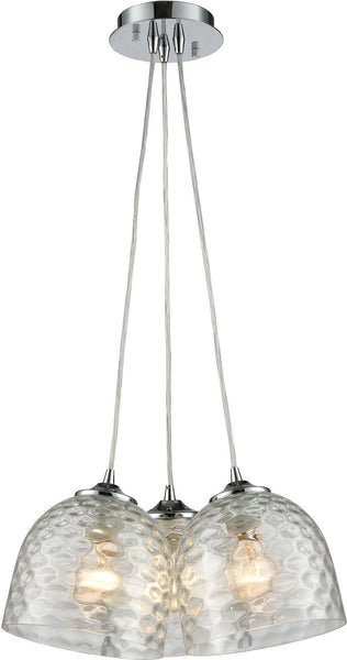 Viva 3 Light Pendant In Polished Chrome