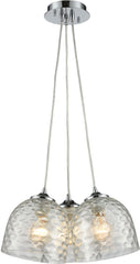 Viva 3 Light Pendant In Polished Chrome