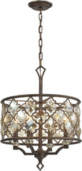 Armand 4 Light Pendant In Weathered Bronze