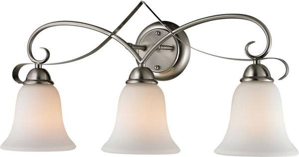 Brighton 3 Light Bath Bar In Brushed Nickel