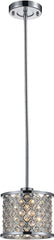 Genevieve 1 Light Pendant In Polished Chrome