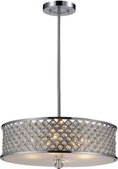 Genevieve 4 Light Pendant In Polished Chrome