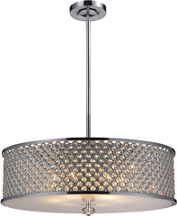 Genevieve 6 Light Pendant In Polished Chrome