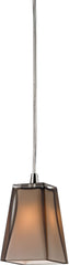 Cubico 1 Light Pendant In Satin Nickel