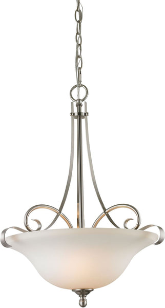 Brighton 2 Light Large Pendant In Brushed Nickel