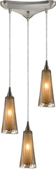 Encapsulate 3 Light Pendant In Satin Nickel