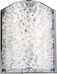 Encased Crystal 1 Light Vanity In Polished Chrome