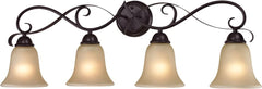 Brighton 4 Light Bath Bar In Oil Rubbed Bronze