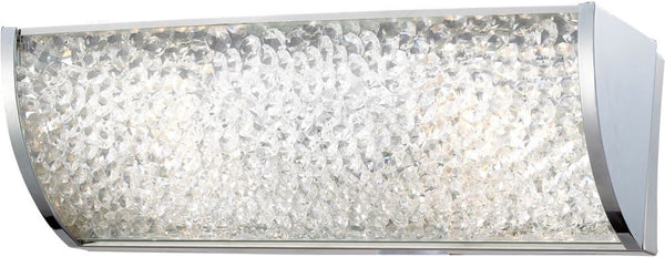 Encased Crystal 2 Light Vanity In Polished Chrome