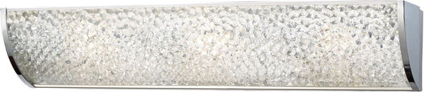 Encased Crystal 3 Light Vanity In Polished Chrome
