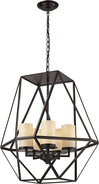 Delaney 5 Light Pendant In Oil Rubbed Bronze