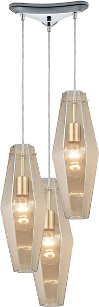 Pelham 3 Light Pendant In Polished Chrome