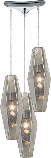 Pelham 3 Light Pendant In Polished Chrome