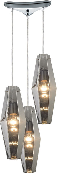 Pelham 3 Light Pendant In Polished Chrome