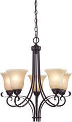 Brighton 5 Light Chandelier In Oil Rubbed Bronze