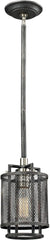Slatington 1 Light Pendant In Silvered Graphite and Brushed Nickel
