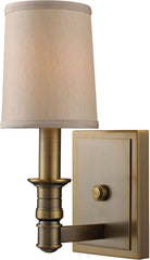 Baxter 1 Light Wall Sconce In Brushed Antique Brass