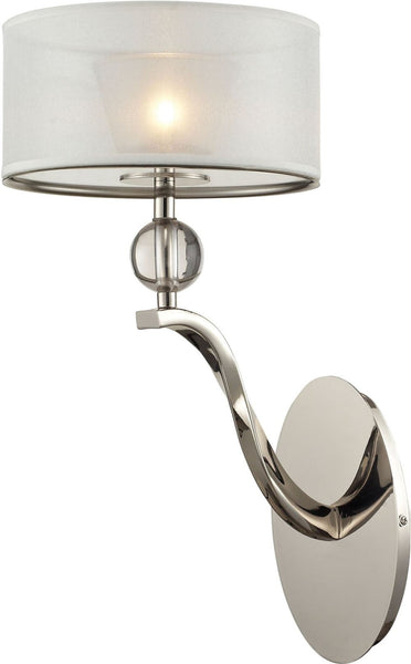 Corisande 1 Light Sconce In Polished Nickel
