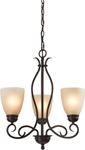 Chatham 3 Light Chandelier In Oil Rubbed Bronze