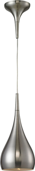 Lindsey 1 Light Pendant In Satin Nickel