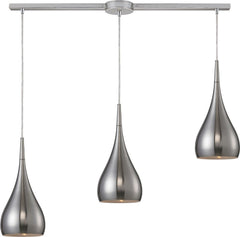 Lindsey 3 Light Pendant In Satin Nickel
