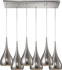 Lindsey 6 Light Pendant In Satin Nickel