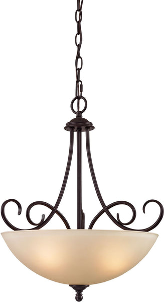Chatham 3 Light Large Pendant In Oil Rubbed Bronze