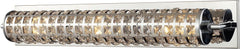 Crystallure 3 Light Vanity In Polished Chrome With Laser Cut Shade