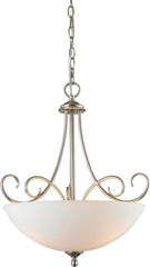 Chatham 3 Light Large Pendant In Brushed Nickel