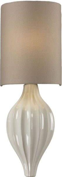 Lilliana 1 Light Wall Sconce In Cream and Aged Bronze