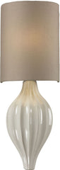 Lilliana 1 Light Wall Sconce In Cream and Aged Bronze