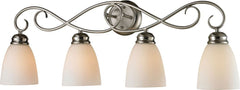 Chatham 4 Light Bath Bar In Brushed Nickel