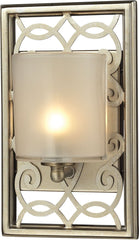 Santa Monica 1 Light Vanity In Aged Silver