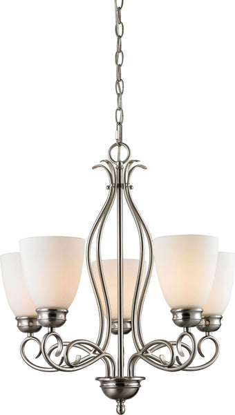 Chatham 5 Light Chandelier In Brushed Nickel