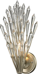 Viva Natura 1 Light Wall Sconce In Aged Silver