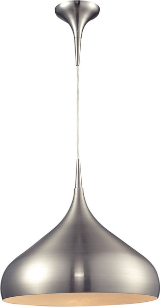 Lindsey 1 Light Pendant In Satin Nickel