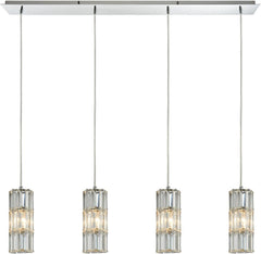 Cynthia 4 Light Linear Pendant In Polished Chrome