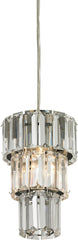 Cynthia 1 Light Pendant In Polished Chrome and Clear K9 Crystal