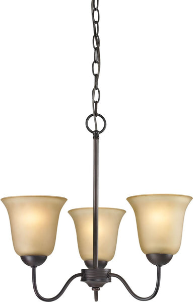 Conway 3 Light Chandelier In Oil Rubbed Bronze