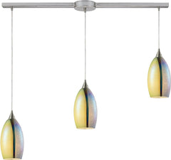 Horizon 3 Light Pendant In Satin Nickel