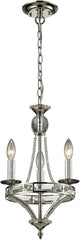 Aubree 3 Light Chandelier In Polished Nickel