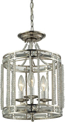 Aubree 3 Light Pendant In Polished Nickel