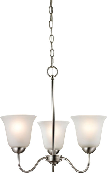 Conway 3 Light Chandelier In Brushed Nickel