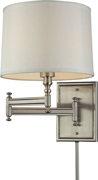 Swingarms 1 Light Swingarm Sconce In Brushed Nickel