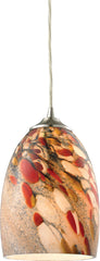 Garden Breeze 1 Light Pendant In Satin Nickel