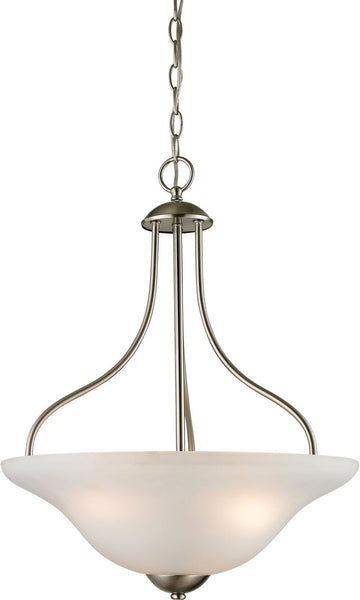 Conway 3 Light Large Pendant In Brushed Nickel