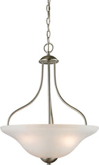 Conway 3 Light Large Pendant In Brushed Nickel