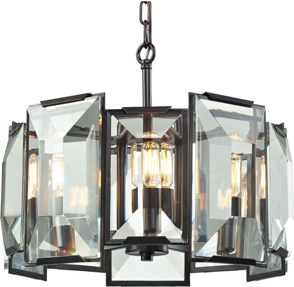Garrett 5 Light Pendant In Oil Rubbed Bronze