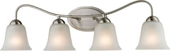 Conway 4 Light Bath Bar In Brushed Nickel